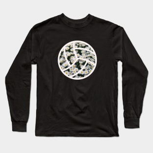 White Daisy Volleyball Long Sleeve T-Shirt